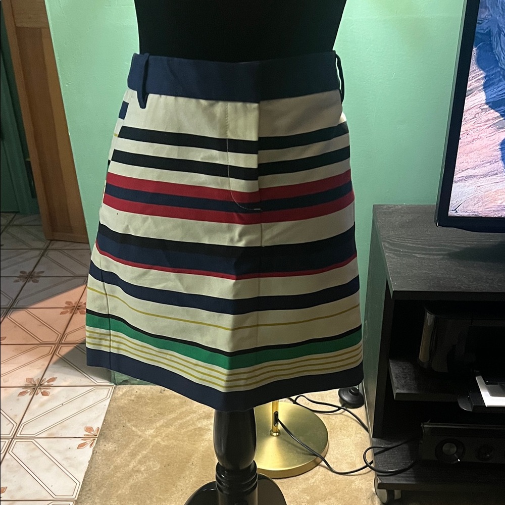 J. Crew postage stamp skirt
